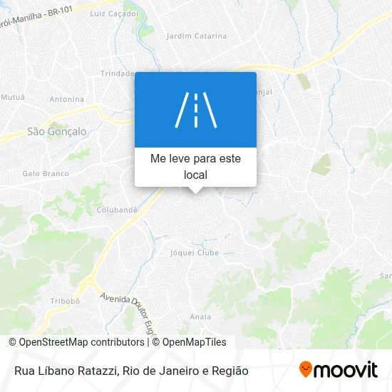 Rua Líbano Ratazzi mapa