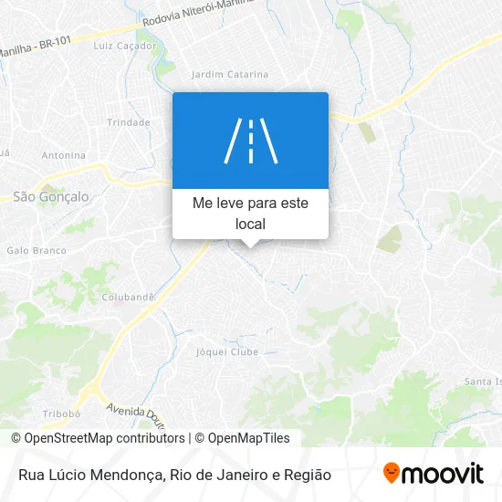 Rua Lúcio Mendonça mapa