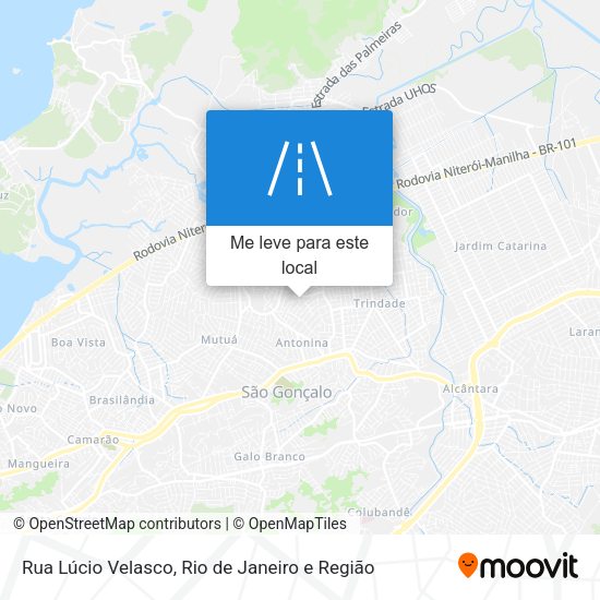 Rua Lúcio Velasco mapa