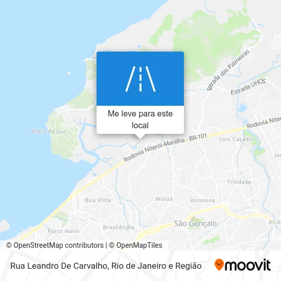 Rua Leandro De Carvalho mapa