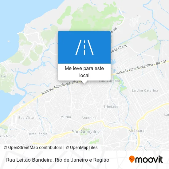 Rua Leitão Bandeira mapa