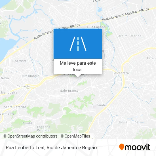 Rua Leoberto Leal mapa