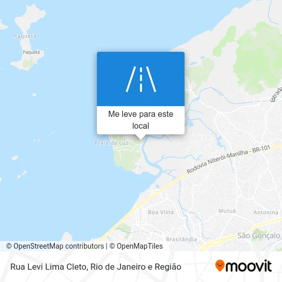 Rua Levi Lima Cleto mapa
