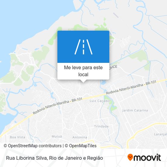 Rua Liborina Silva mapa
