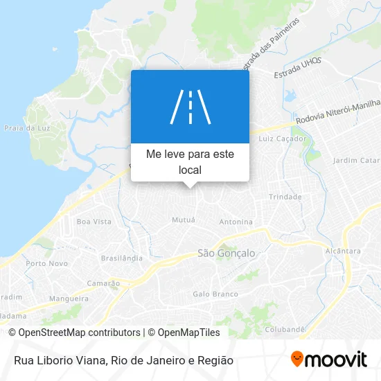 Rua Liborio Viana mapa