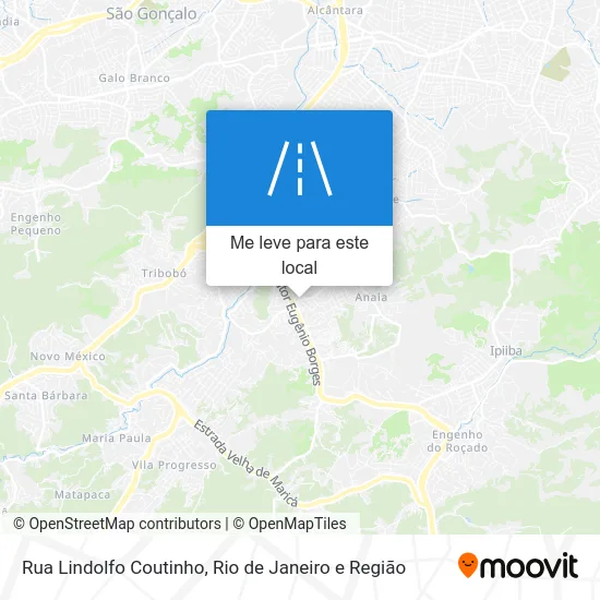 Rua Lindolfo Coutinho mapa