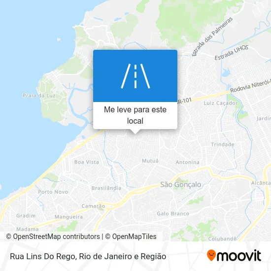 Rua Lins Do Rego mapa