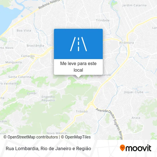 Rua Lombardia mapa