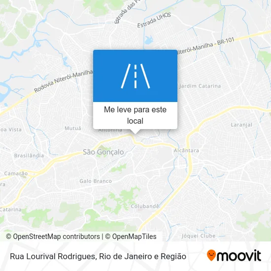 Rua Lourival Rodrigues mapa