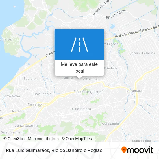 Rua Luís Guimarães mapa
