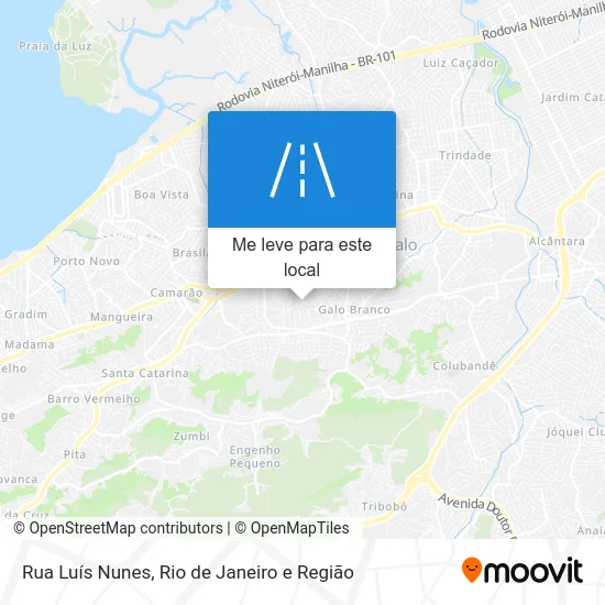 Rua Luís Nunes mapa