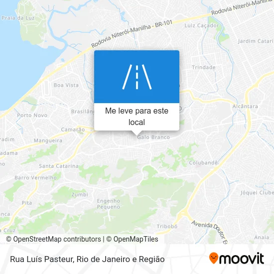 Rua Luís Pasteur mapa