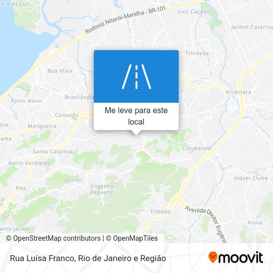 Rua Luísa Franco mapa