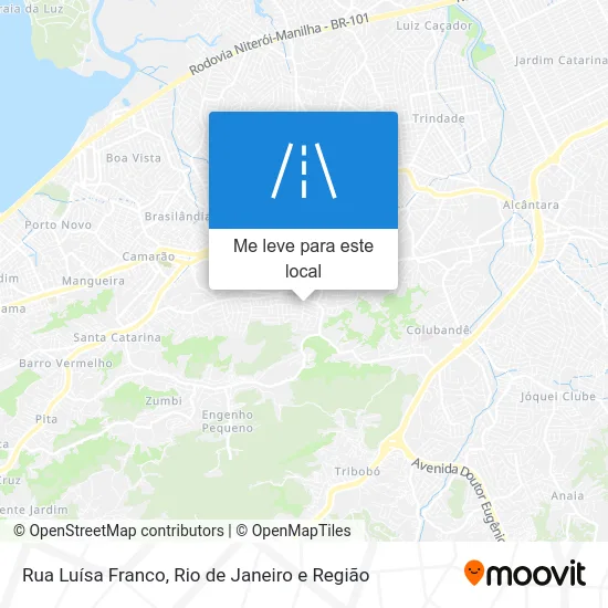 Rua Luísa Franco mapa