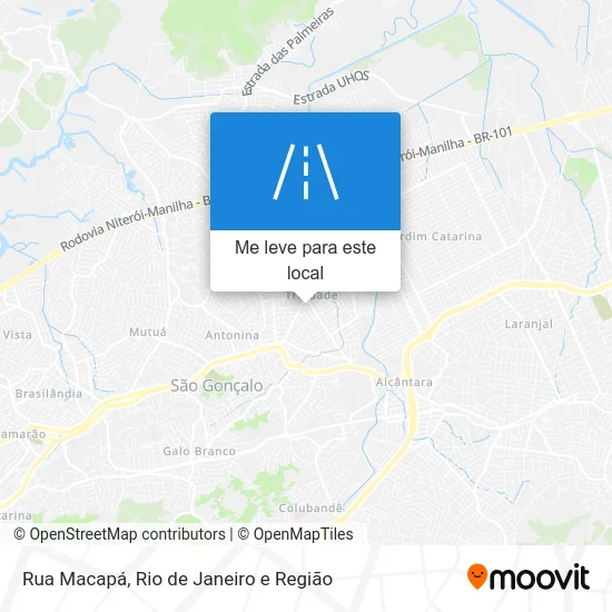 Rua Macapá mapa