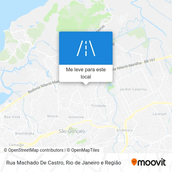 Rua Machado De Castro mapa