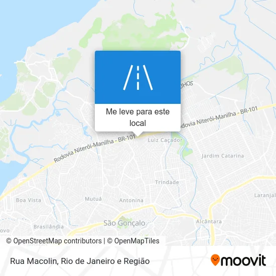 Rua Macolin mapa