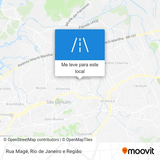 Rua Magé mapa