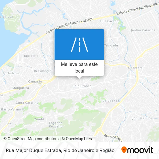 Rua Major Duque Estrada mapa
