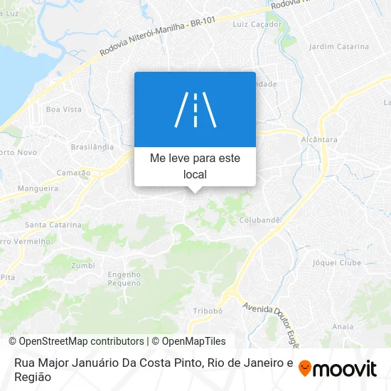 Rua Major Januário Da Costa Pinto mapa