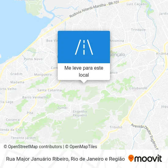 Rua Major Januário Ribeiro mapa