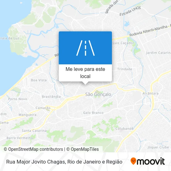 Rua Major Jovito Chagas mapa