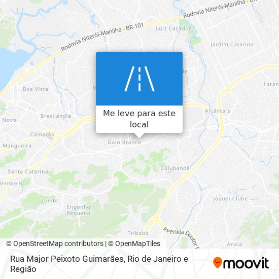 Rua Major Peixoto Guimarães mapa