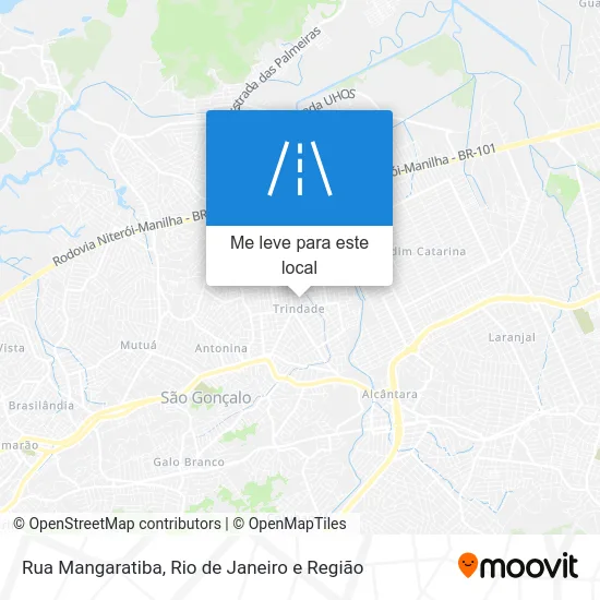 Rua Mangaratiba mapa