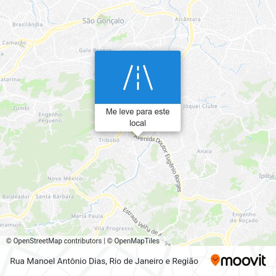 Rua Manoel Antônio Dias mapa