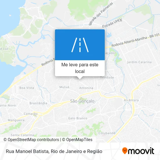 Rua Manoel Batista mapa