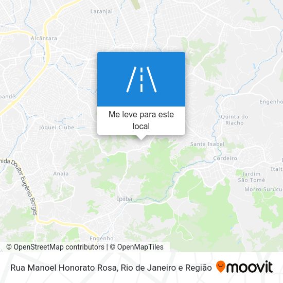 Rua Manoel Honorato Rosa mapa