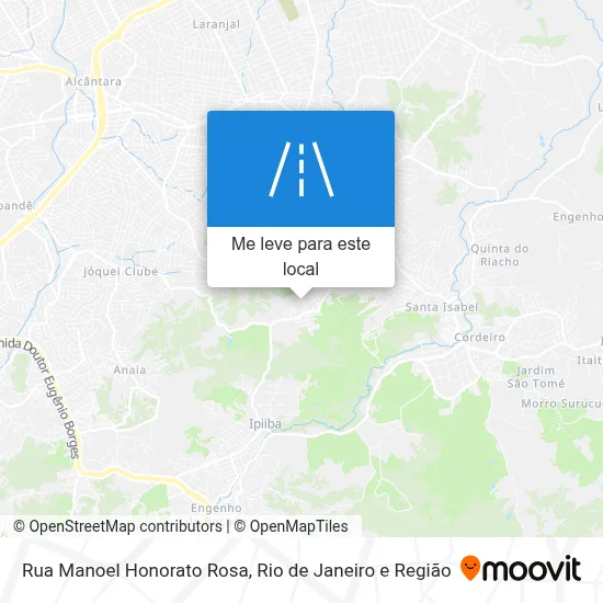 Rua Manoel Honorato Rosa mapa