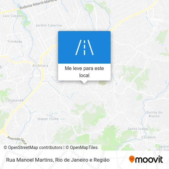 Rua Manoel Martins mapa