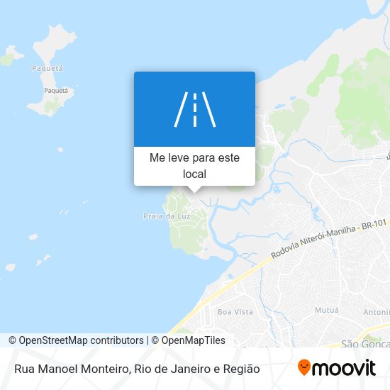 Rua Manoel Monteiro mapa