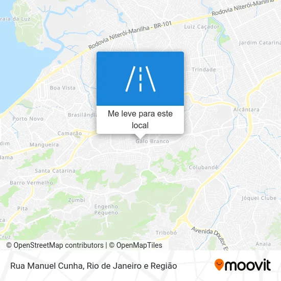 Rua Manuel Cunha mapa