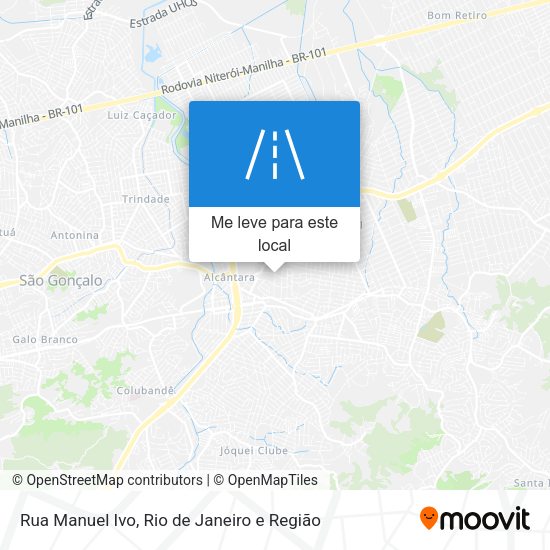 Rua Manuel Ivo mapa