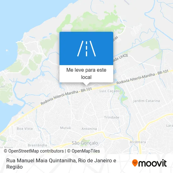 Rua Manuel Maia Quintanilha mapa