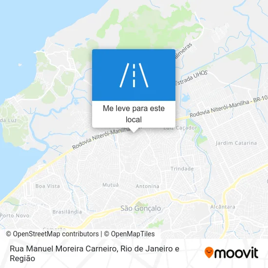 Rua Manuel Moreira Carneiro mapa