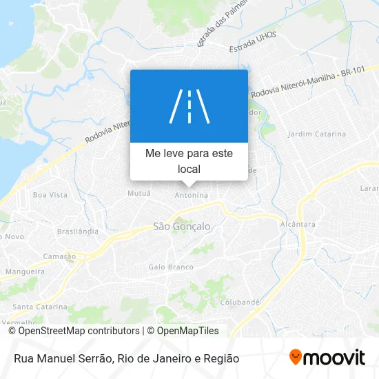 Rua Manuel Serrão mapa