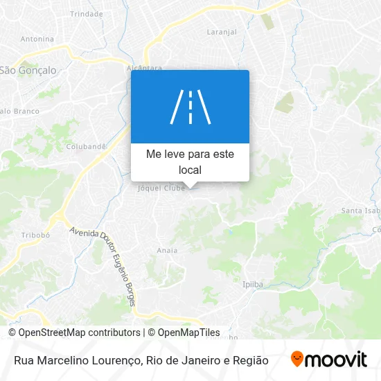 Rua Marcelino Lourenço mapa