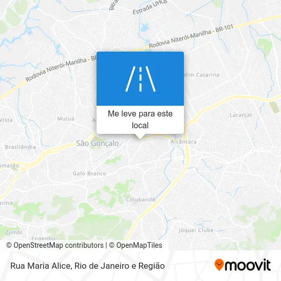 Rua Maria Alice mapa