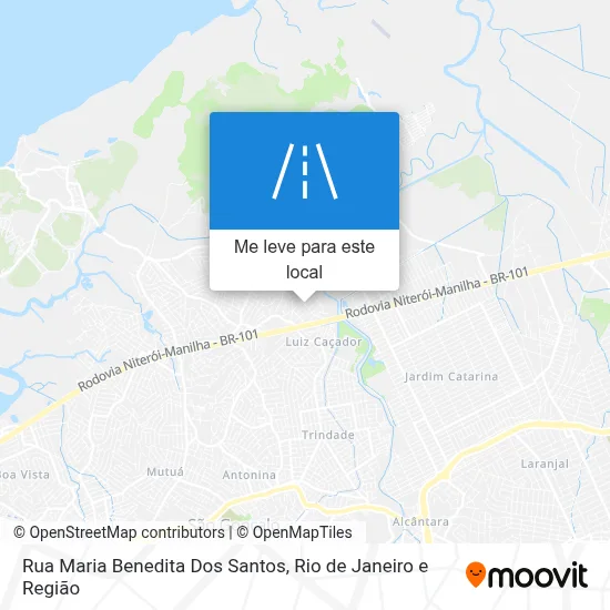 Rua Maria Benedita Dos Santos mapa