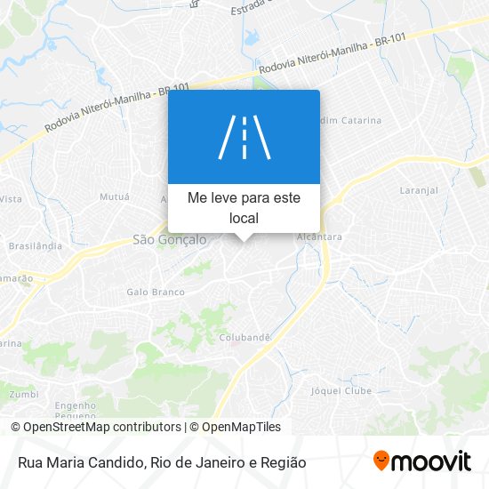 Rua Maria Candido mapa