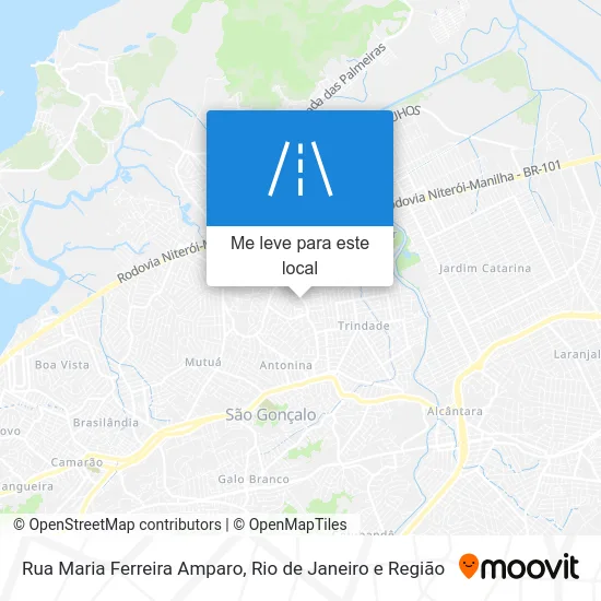 Rua Maria Ferreira Amparo mapa