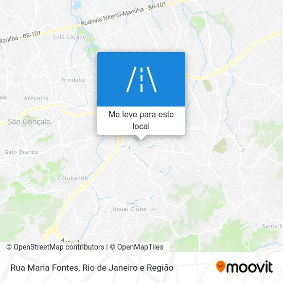 Rua Maria Fontes mapa