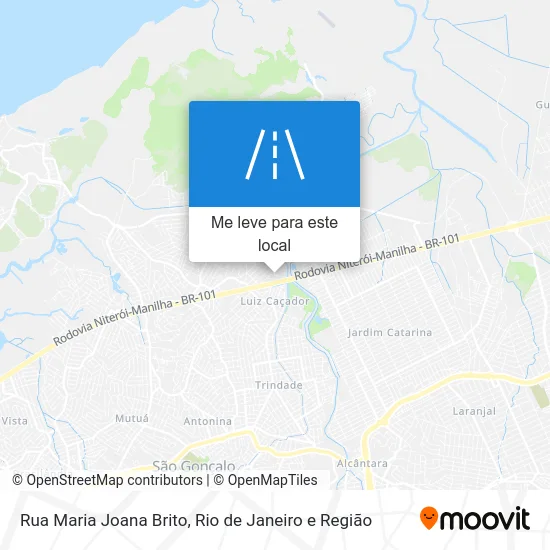 Rua Maria Joana Brito mapa
