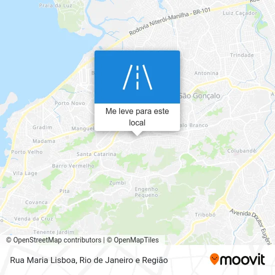 Rua Maria Lisboa mapa