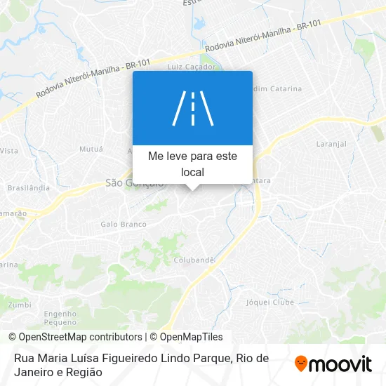 Rua Maria Luísa Figueiredo Lindo Parque mapa
