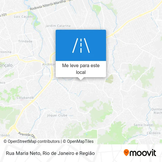 Rua Maria Neto mapa
