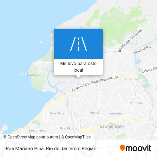 Rua Mariano Pina mapa